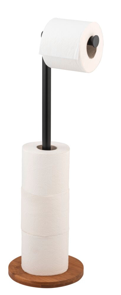 2-i-1 toalettpapirholder stående Serro bambus WENKO forfra