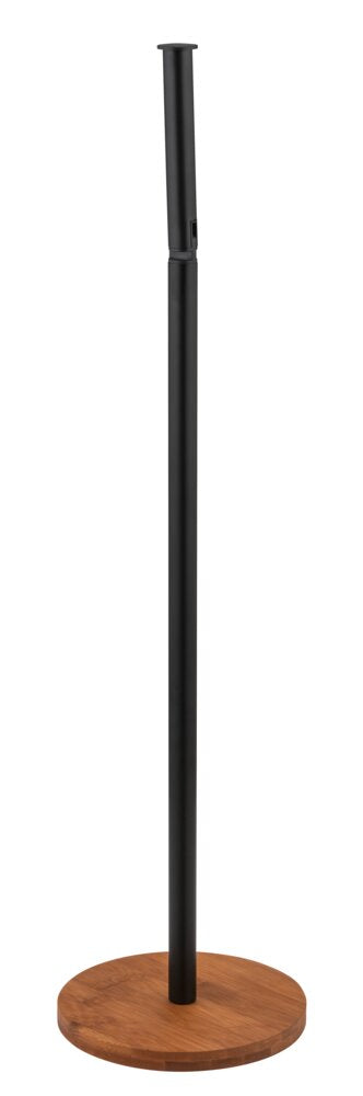 Nærbilde av bambusmateriale på 2-i-1 toalettpapirholder stående Serro bambus WENKO