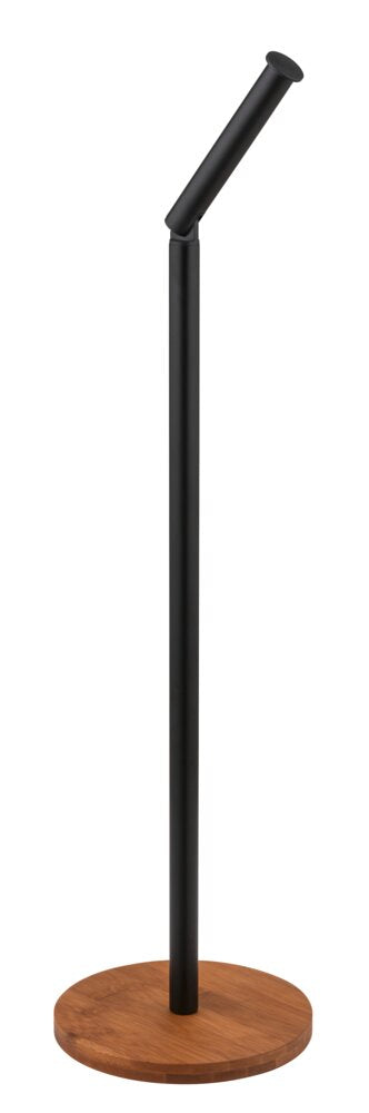 Oversikt over 2-i-1 toalettpapirholder stående Serro bambus WENKO med ekstra ruller