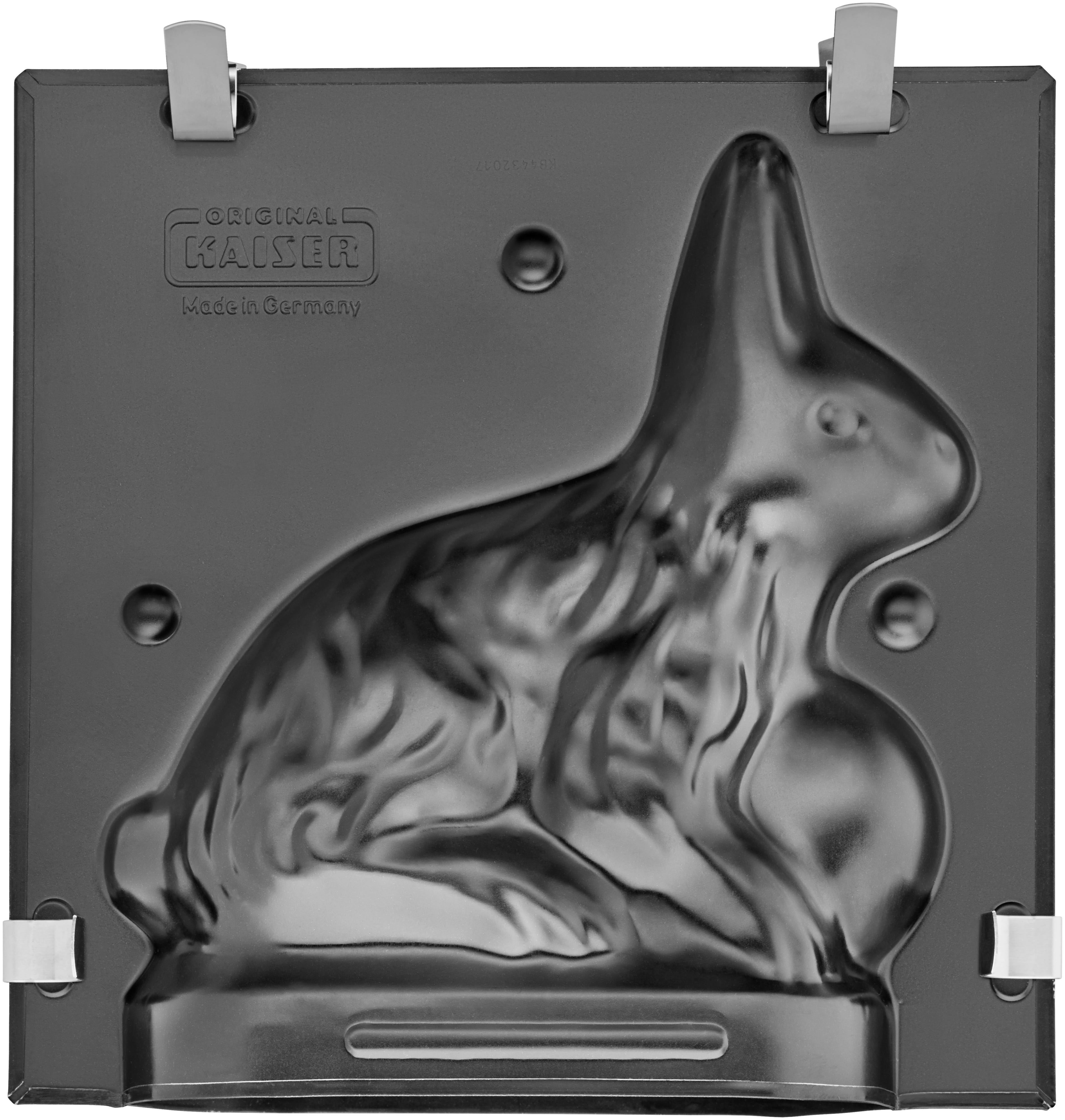 3D-figurform hare 0,5 l non-stick montert med metallklips