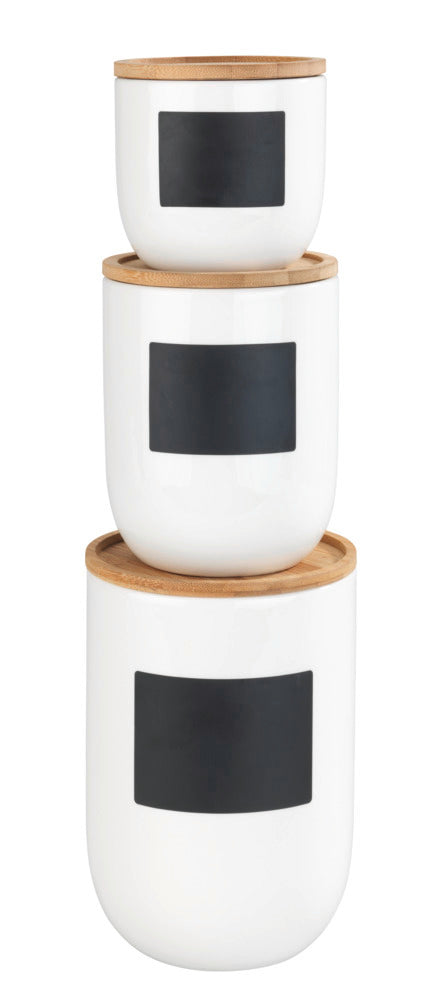 Oppbevaringsglass keramikk hvit 1,5 L Waia - Wenko