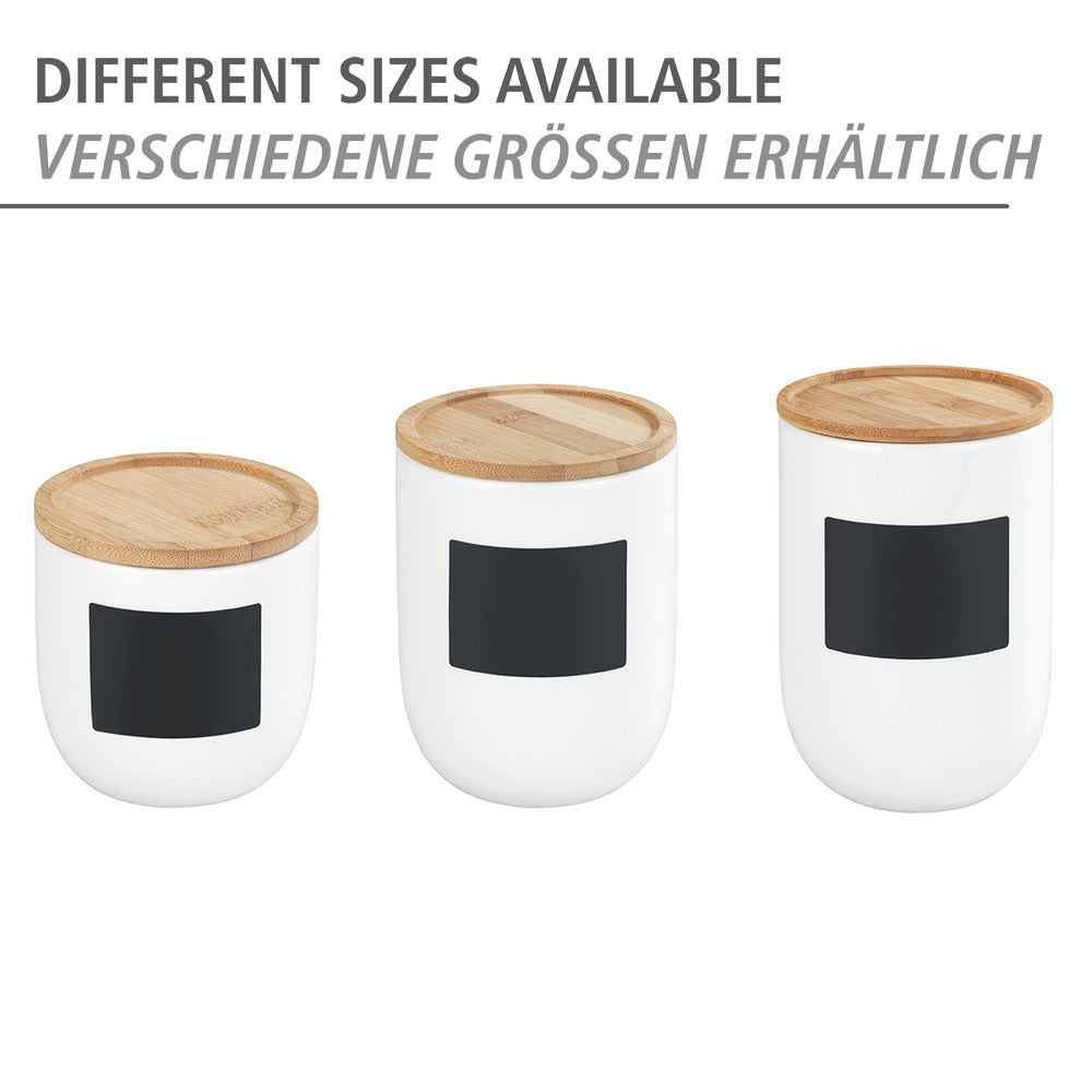 Oppbevaringsglass keramikk hvit 1,5 L Waia - Wenko