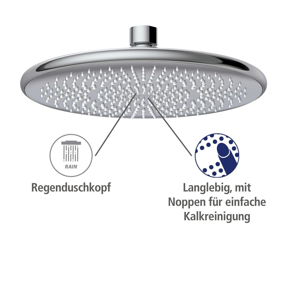 Regndusjhode Watersaving Ø 20 cm rustfritt stål nærbilde