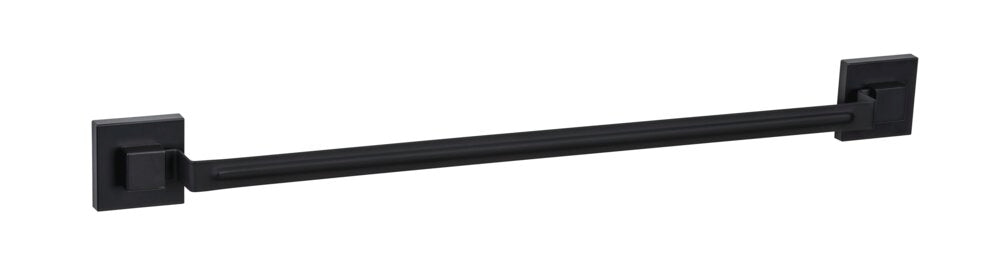 Håndklestang Quadro svart rustfritt stål Vacuum-Loc® - Wenko