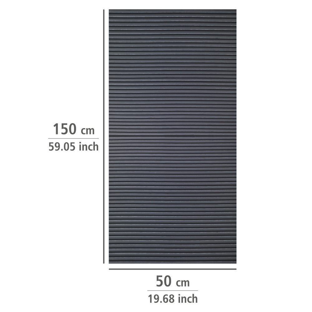 Skuffematte sklisikker 150x50 cm svart EVA 3-delt sett - Wenko