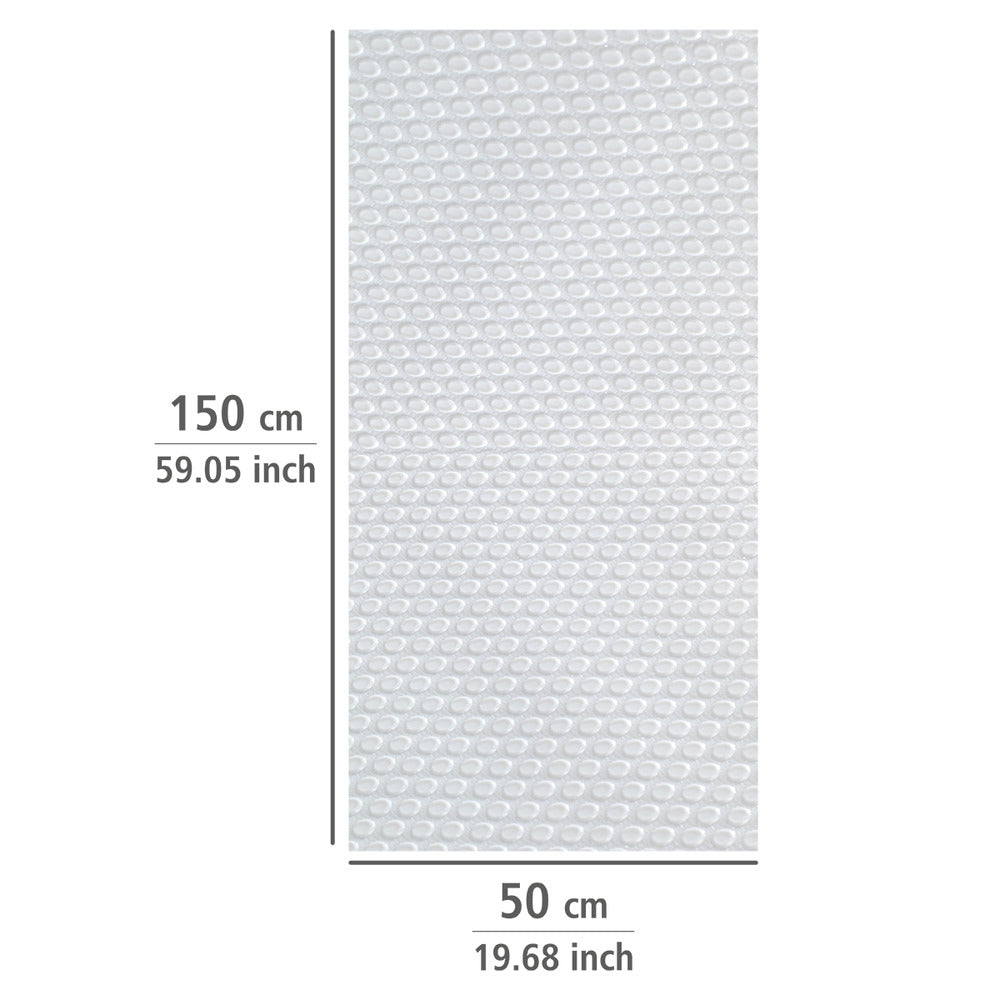 Skuffematte sklisikker hvit EVA 150x50 cm 3-delt sett - Wenko