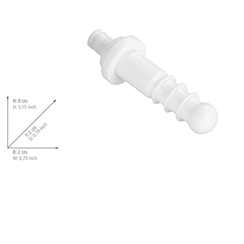 Adapter for reservebørster hvit plast - Wenko detalj