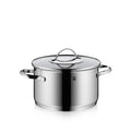 Aparto kjele med lokk 20 cm rustfritt stål 3,3 L induksjon forfra