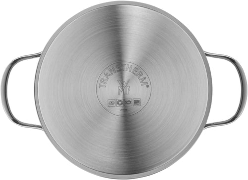 Aparto kjele med lokk 20 cm rustfritt stål 3,3 L induksjon bakside