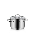 Aparto kjele med lokk 16 cm rustfritt stål 1,9 L induksjon forfra