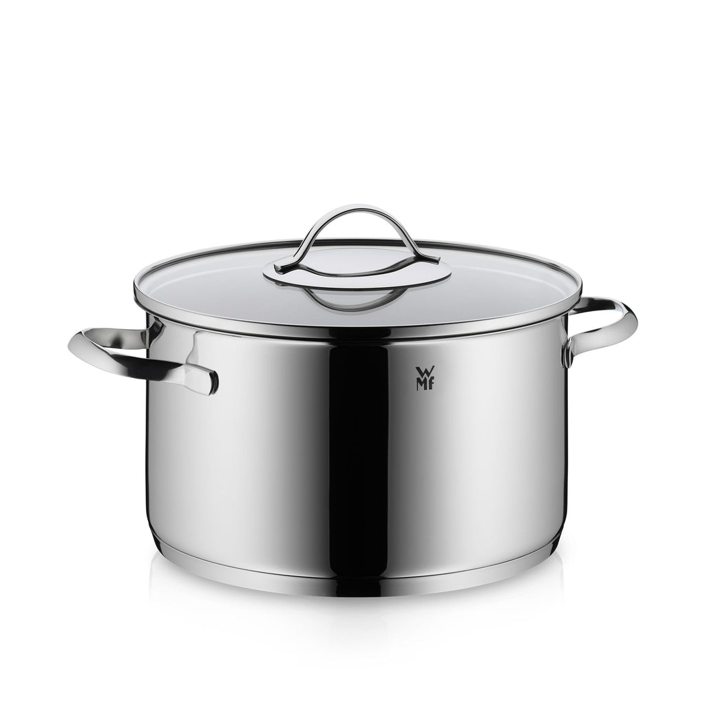 Aparto kjele med lokk 24 cm rustfritt stål 5,7 L induksjon forfra