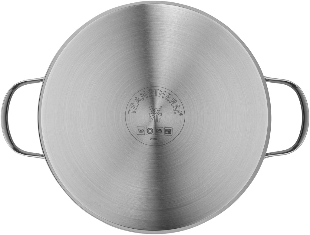 Aparto kjele med lokk 24 cm rustfritt stål 5,7 L induksjon bakside