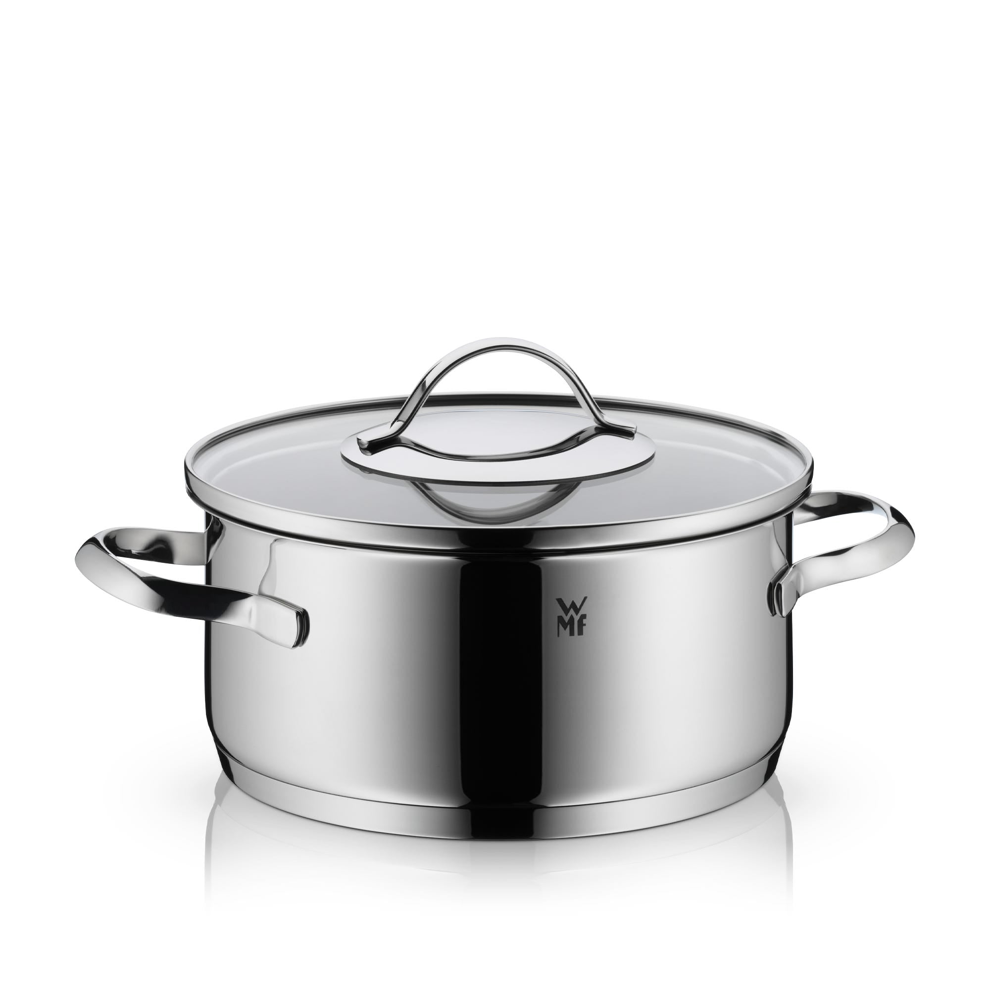 Aparto lav gryte med lokk 20 cm rustfritt stål 2,5 L forfra