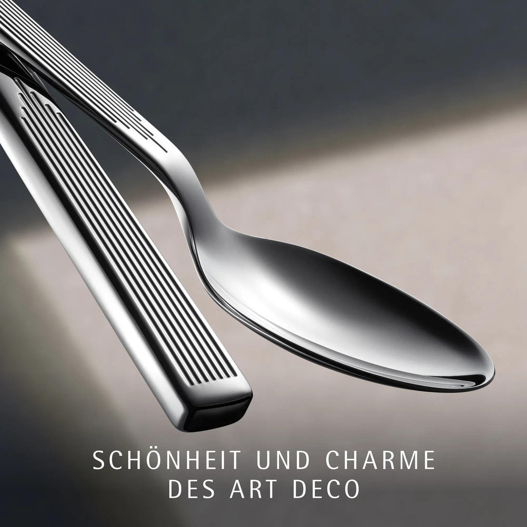 Detalj av Art Deco bestikksett 30 deler Cromargan protect® polert