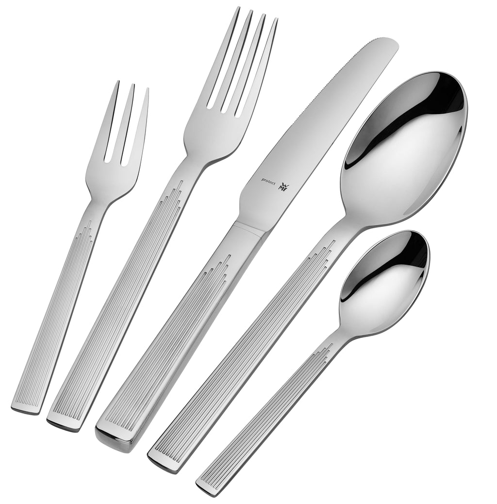 Art Deco bestikksett 66 deler Cromargan protect® polert montert på bord
