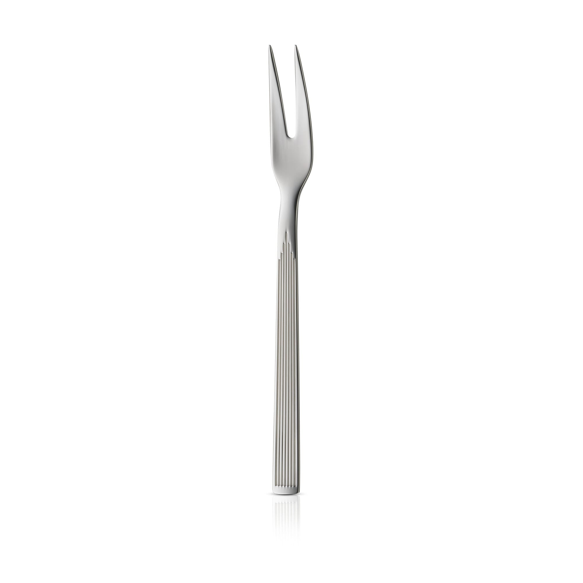 Art Deco serveringsgaffel Cromargan protect® polert sett forfra