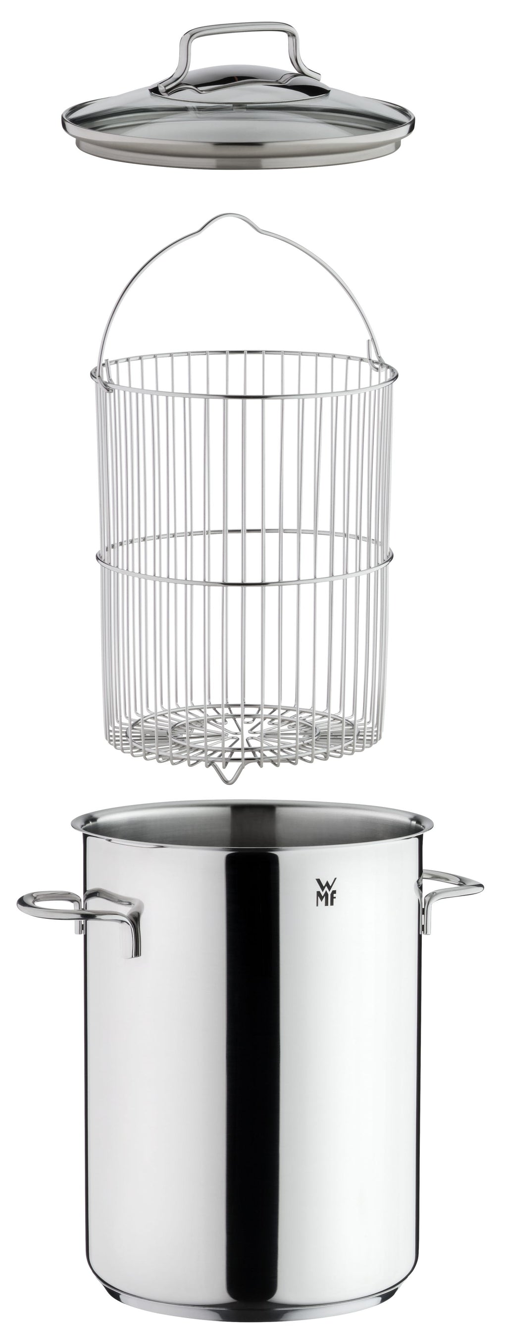 Aspargesgryte rustfritt stål 16 cm 4,5 L med innsats - WMF bakside