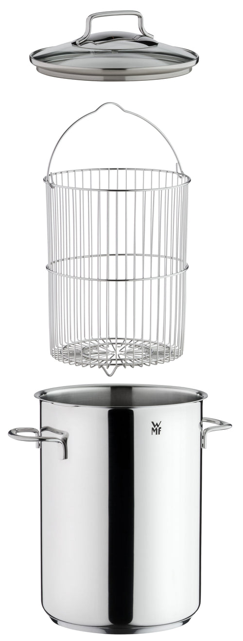 Aspargesgryte rustfritt stål 16 cm 4,5 L med innsats - WMF bakside