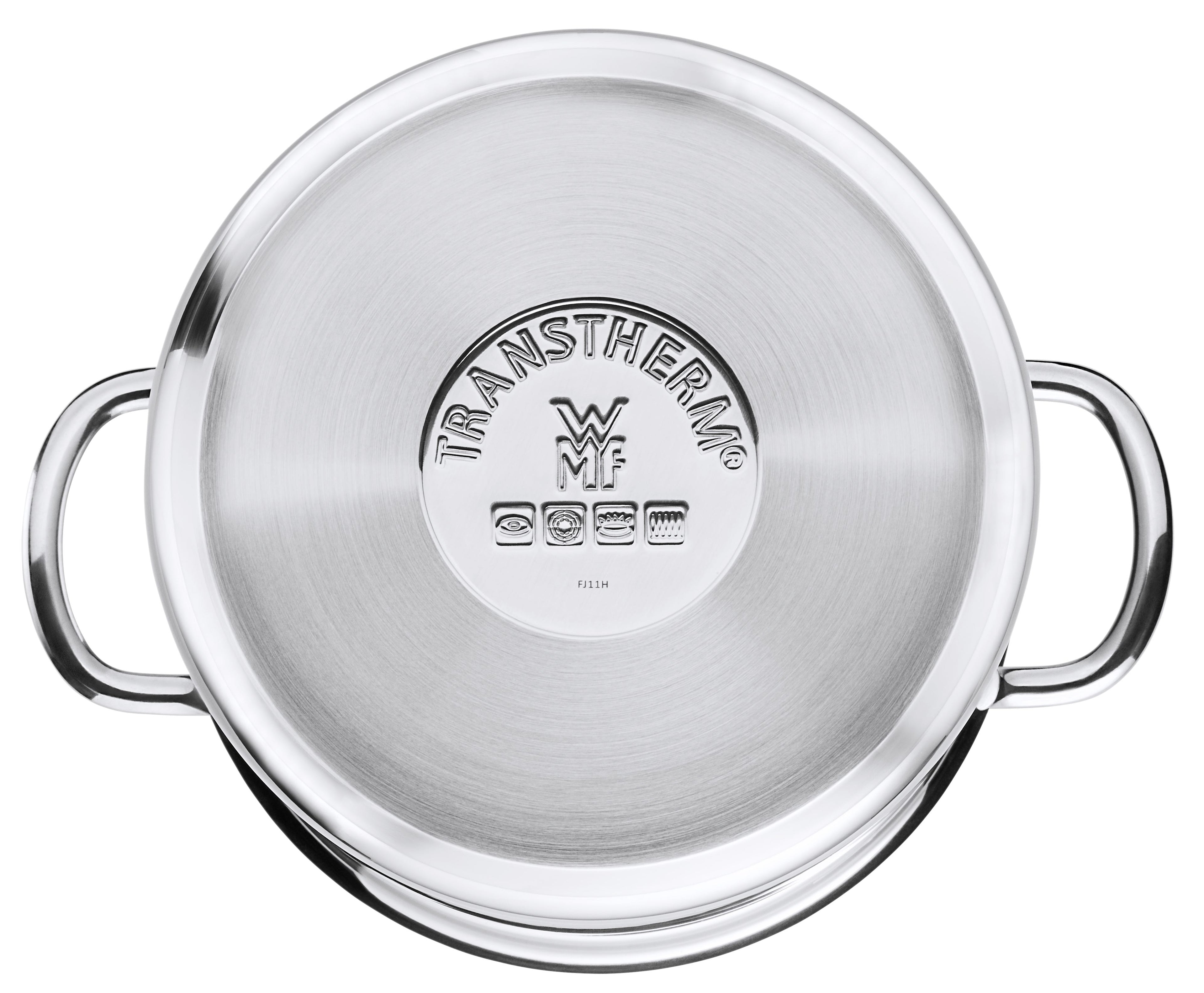 Glasslokk på Aspargesgryte rustfritt stål 16 cm 4,5 L med innsats - WMF