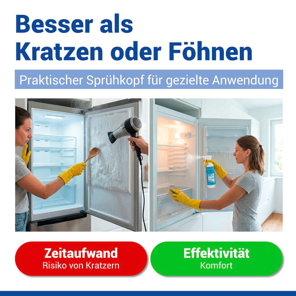 Avrimingsspray 2 x 500 ml for kjøleskap - Maximex spray i bruk