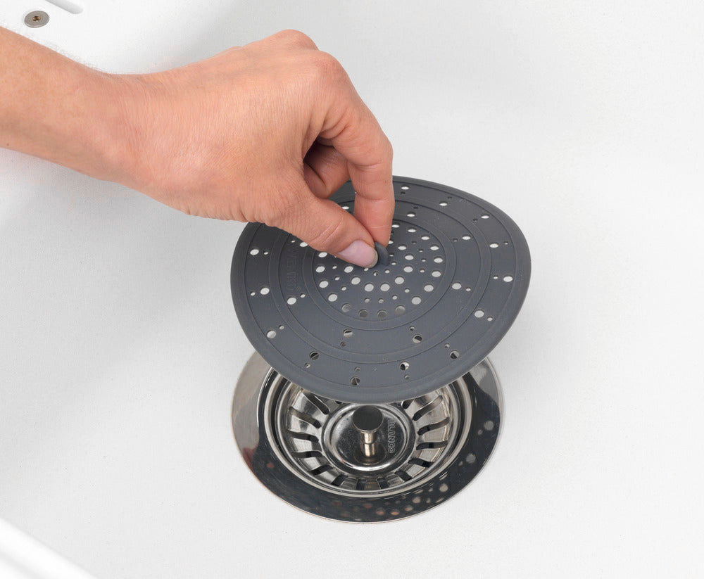 Detalj av Avløpssil silikon grå Ø12 cm - WENKO