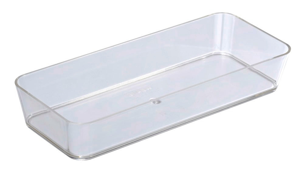 Badehylle Candy transparent smal 24 x 4 x 10 cm plast forfra