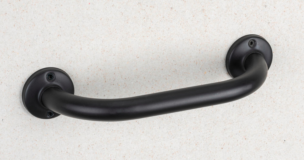 Detalj av Badekarhåndtak rustfritt stål svart 25 cm WENKO