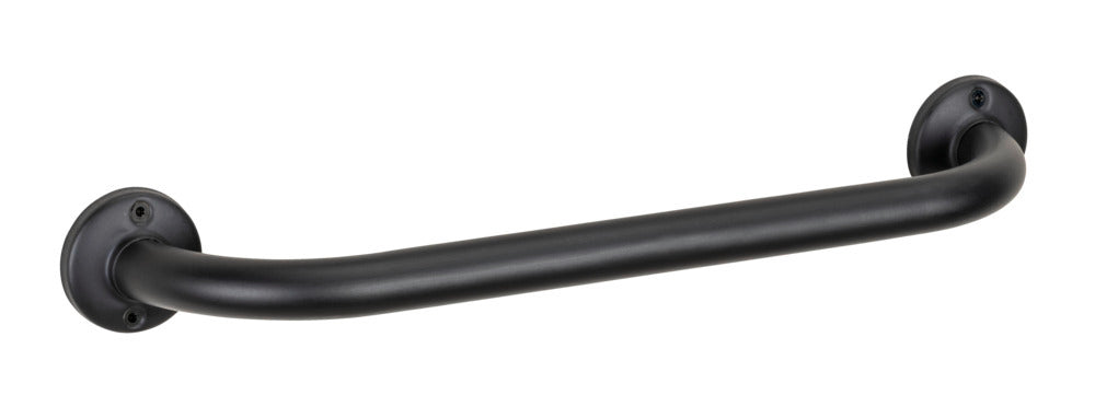 Badekarhåndtak rustfritt stål svart 40 cm forfra