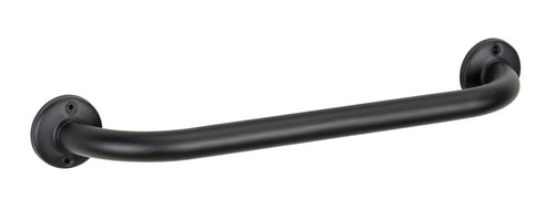 Badekarhåndtak rustfritt stål svart 40 cm forfra