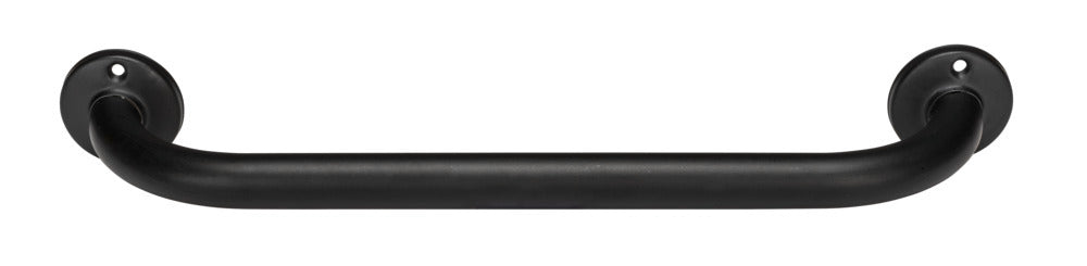 Bakside av Badekarhåndtak rustfritt stål svart 40 cm