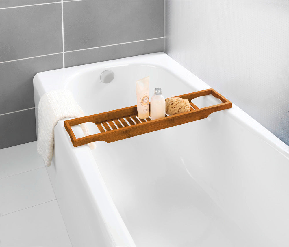 Badekarsbro bambus brun Serro Wenko i bruk