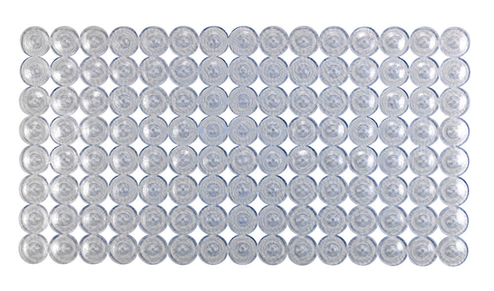 Badekarsmatte Belem transparent 67,5 x 36 cm forfra