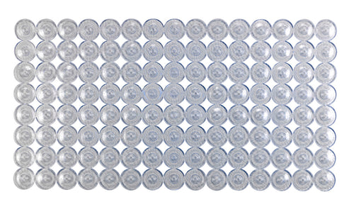 Badekarsmatte Belem transparent 67,5 x 36 cm forfra