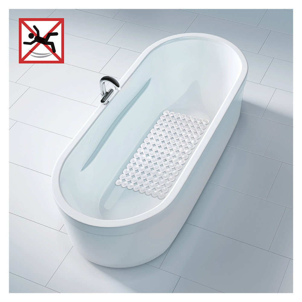 Badekarsmatte Belem transparent 67,5 x 36 cm bakside