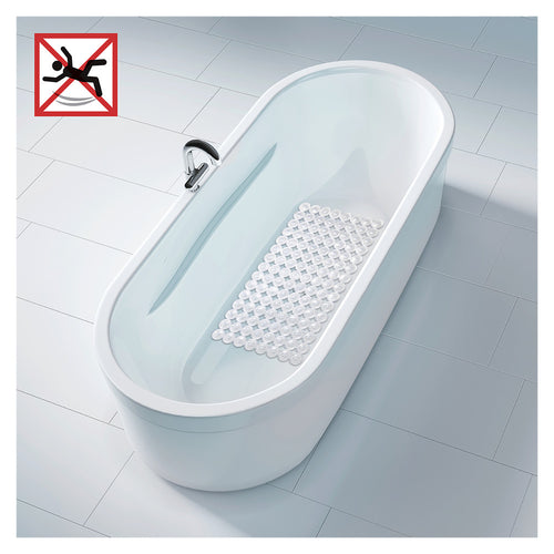 Badekarsmatte Belem transparent 67,5 x 36 cm bakside