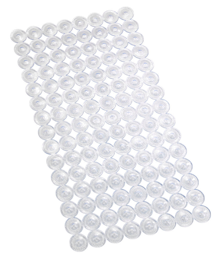 Badekarsmatte Belem transparent 67,5 x 36 cm kantdetalj