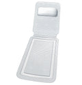 Badekarsmatte Komfort 125 x 36 cm hvit forfra