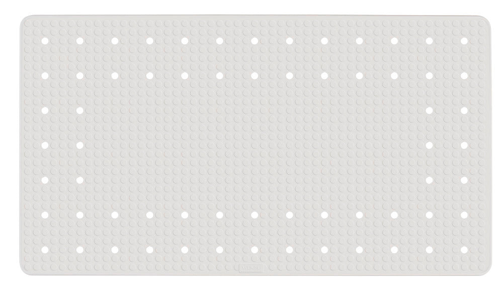 Badekarsmatte Mirasol gummi hvit 69 x 39 cm forfra
