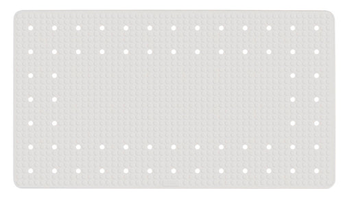 Badekarsmatte Mirasol gummi hvit 69 x 39 cm forfra