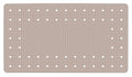 Badekarsmatte Mirasol gummi taupe 69 x 39 cm forfra