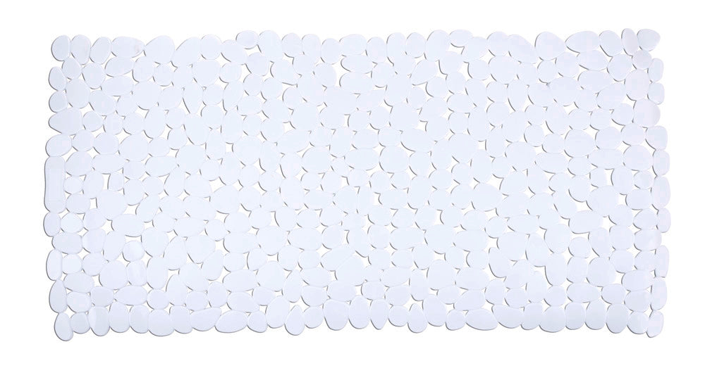 Badekarsmatte Paradise hvit sklisikker PVC forfra