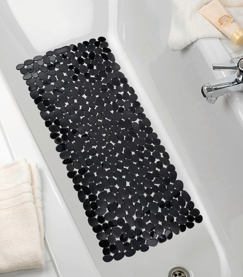 Bakside av Badekarsmatte Paradise svart sklisikker PVC