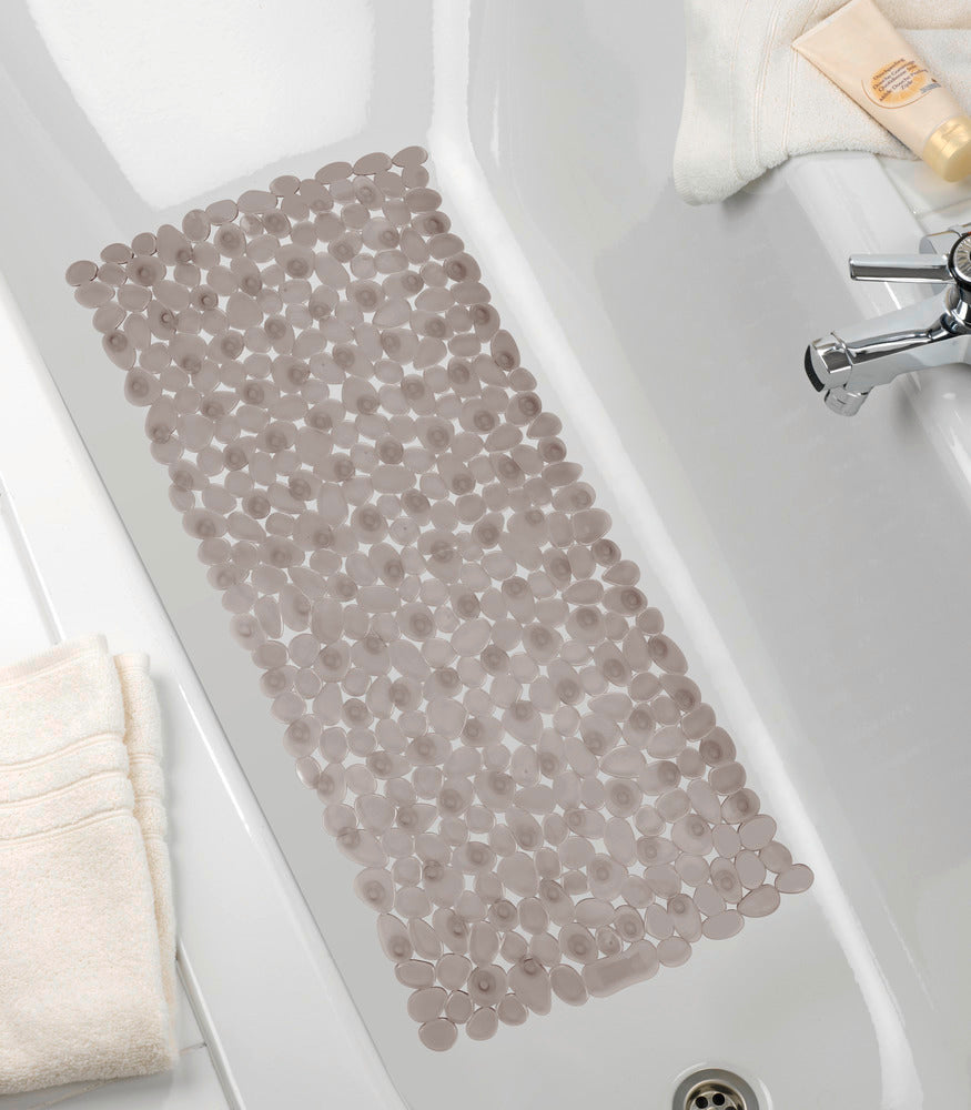 Detalj av Badekarsmatte Paradise taupe sklisikker overflate
