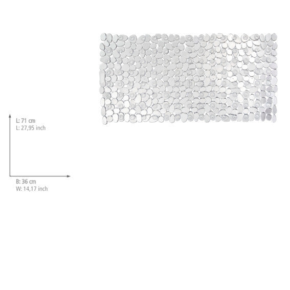 Badekarsmatte Paradise transparent sklisikker PVC - WENKO detalj
