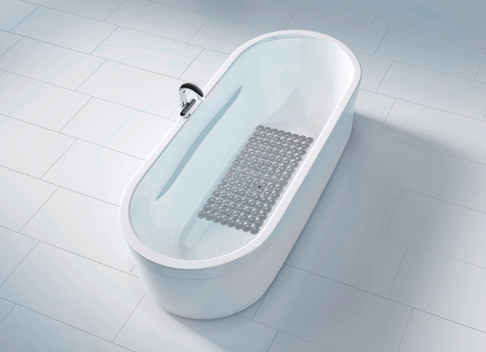 Pakking av Badekarsmatte sklisikker grå 67,5×36 cm PVC