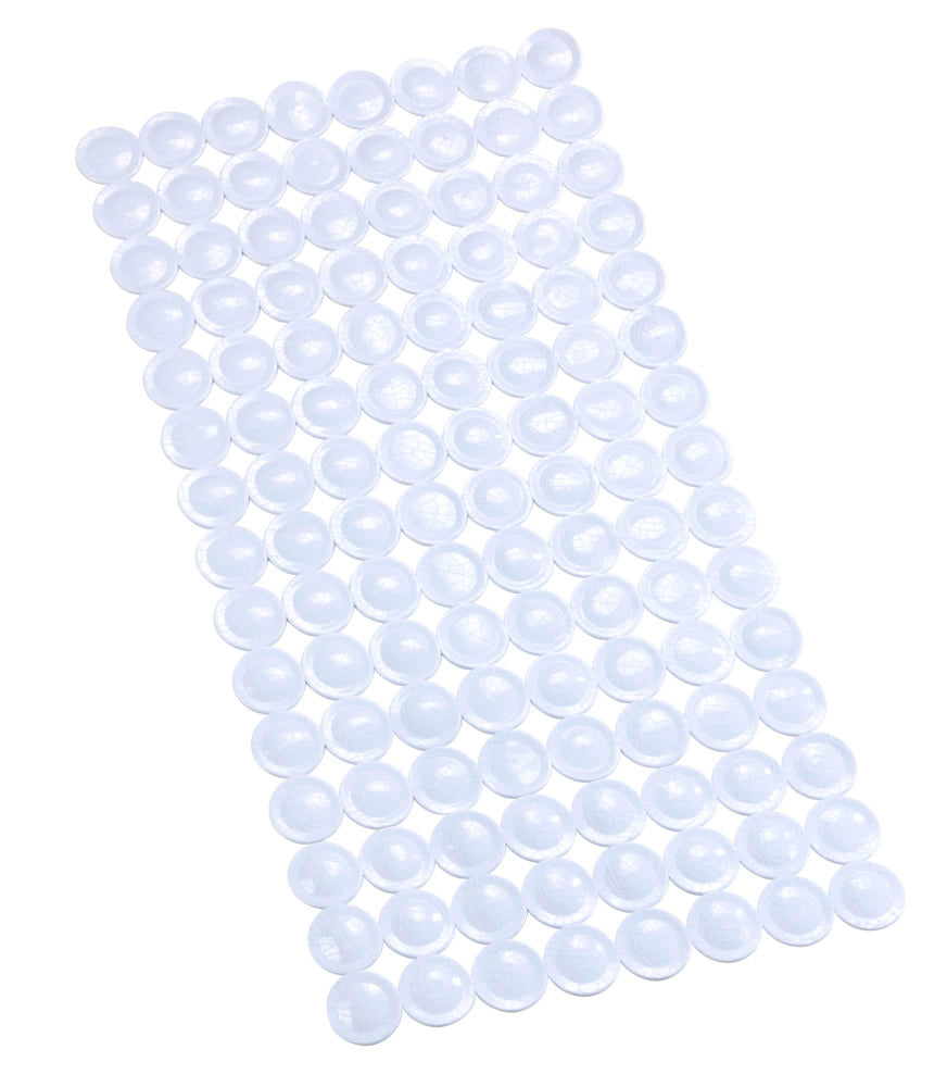 Oversikt av Badekarsmatte sklisikker hvit 67,5×36 cm PVC