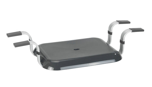 Badekarssete aluminium grå 150 kg bæreevne Secura Premium Wenko forfra