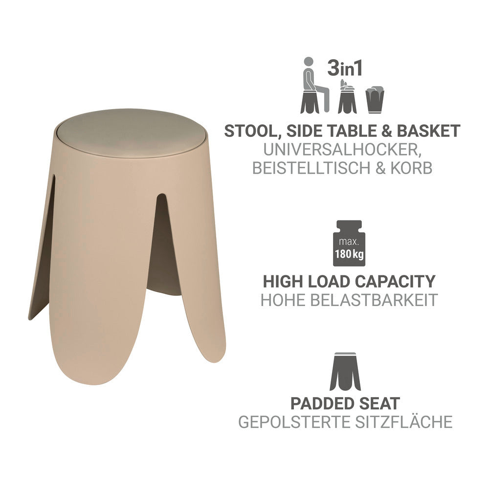 Detalj av Badekrakk Comiso beige matt sete