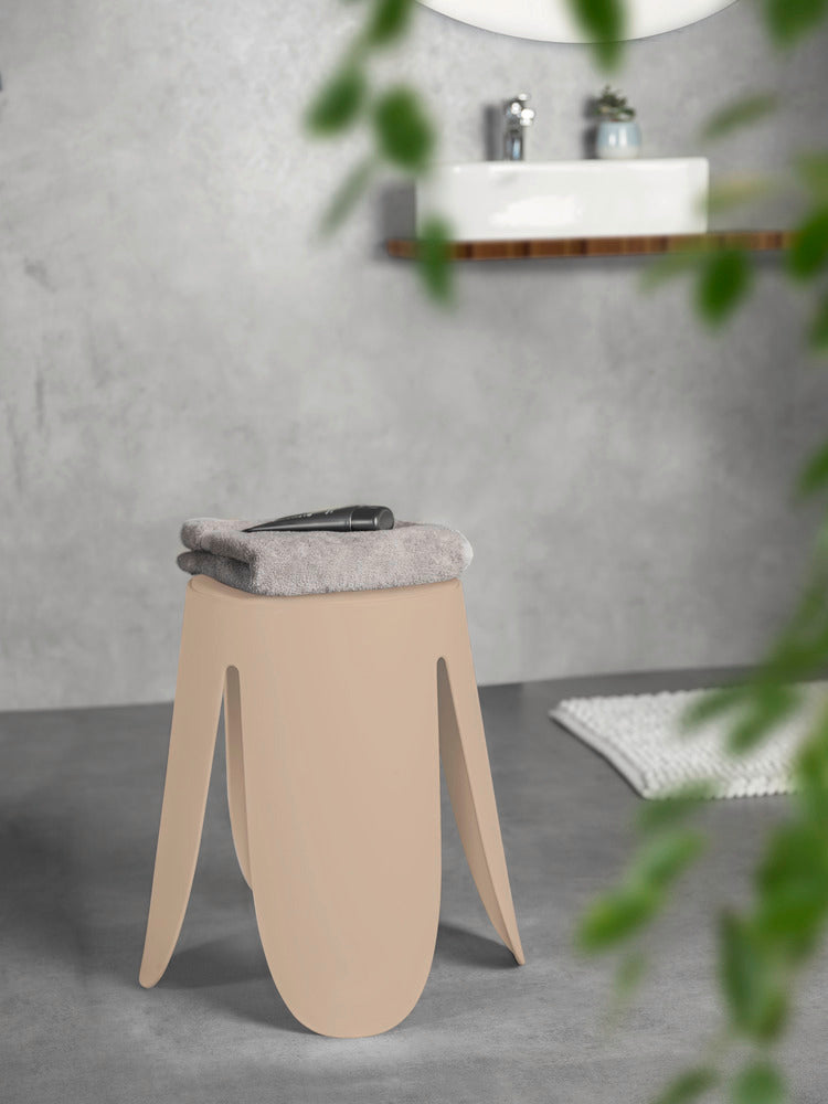 Sideprofil av Badekrakk Comiso beige matt