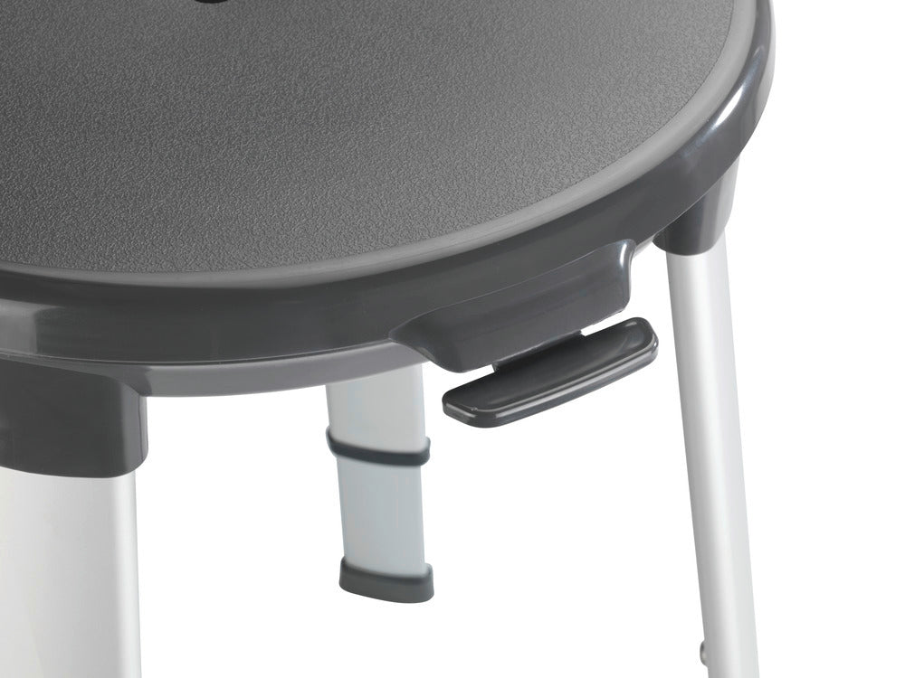 Montert Badekrakk dreibar aluminium grå 130 kg bæreevne Secura Premium Wenko